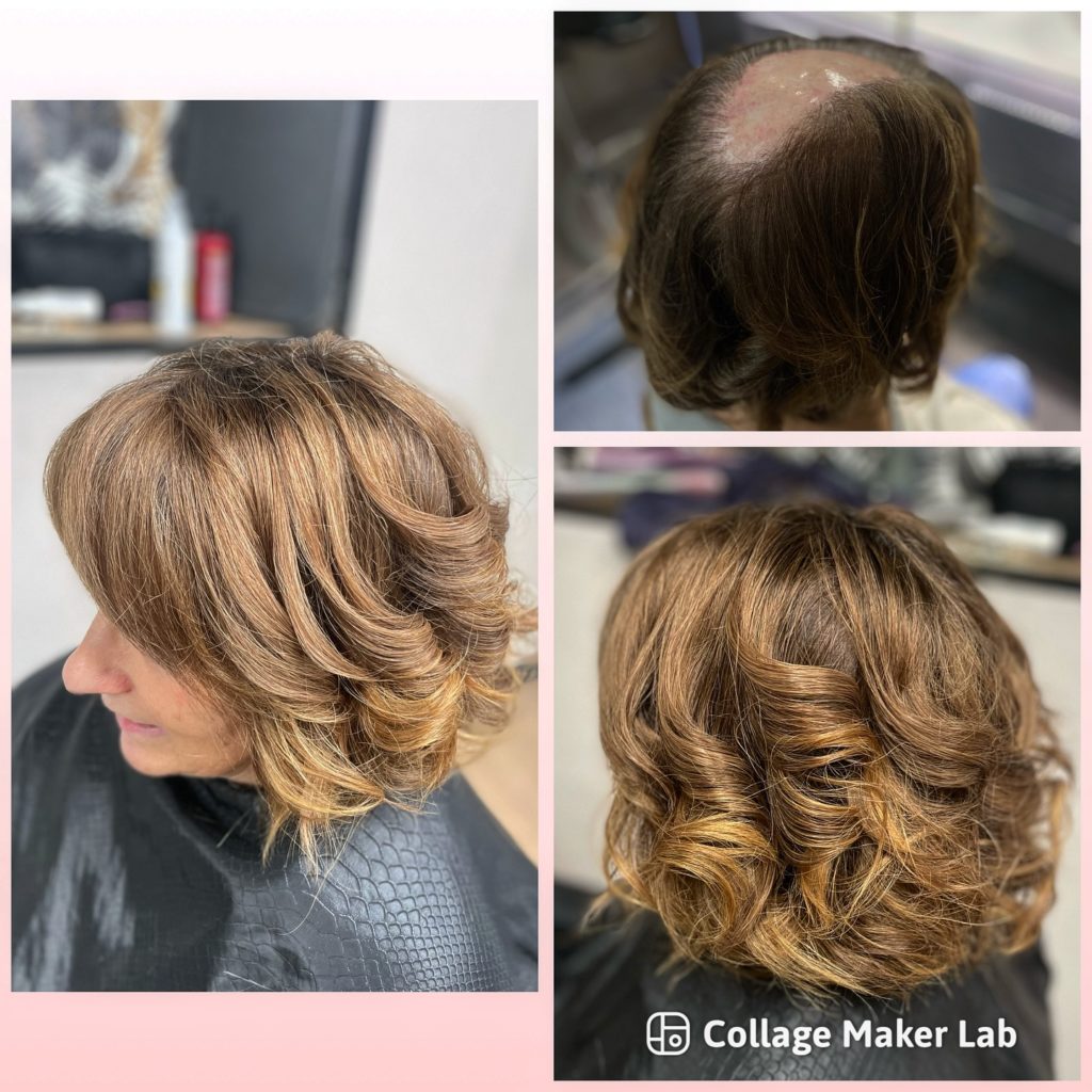 latelier-du-cheveu90 - photos avant et après d'une femme avec compléments capillaires