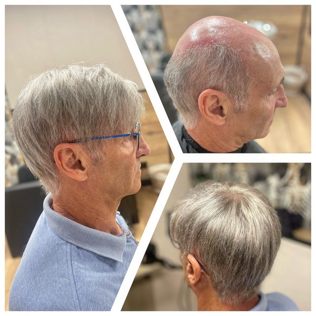 latelier-du-cheveu90 - photos avant et après d'un homme avec compléments capillaires
